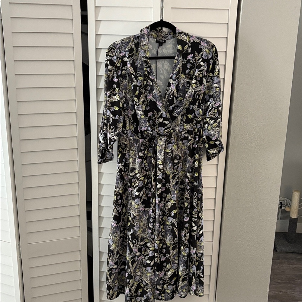 Torrid Multicolor Floral Pattern Top